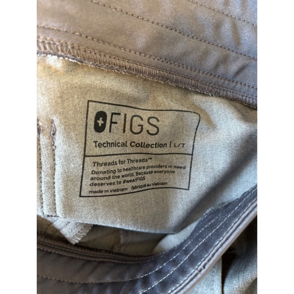 FIGS Zamora Jogger Scrub Pants Womens Large Tall Heather Gray W18SW2005T - Picture 6 of 6
